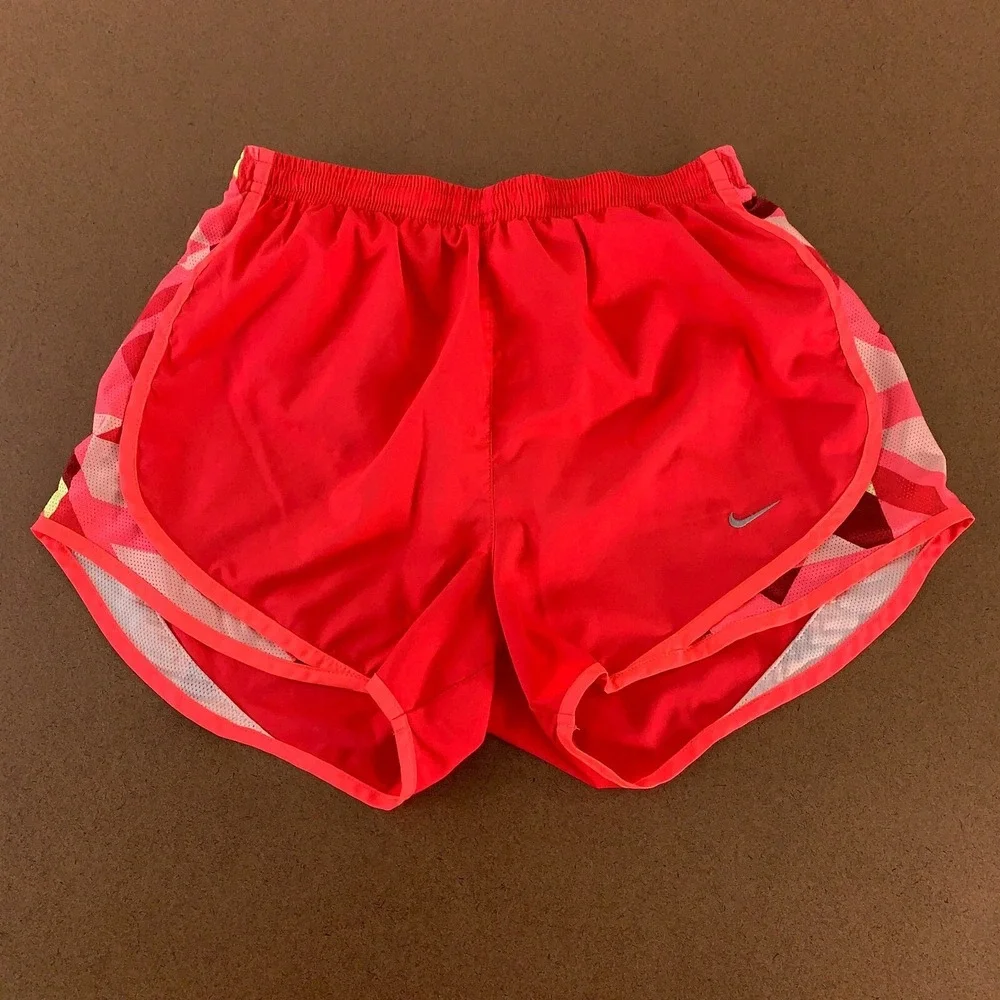 Nike Dri Fit Women's Small Pink Purple Drawstring Lined Athletic Shorts 2 Pieces